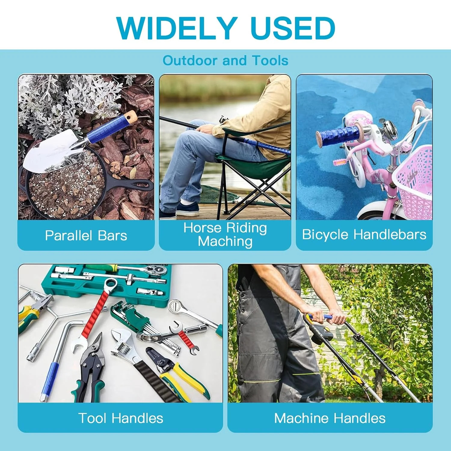 Self-Fusing Silicone Tape – No Adhesive Grip Tape for Bike Handlebar, Fishing Po