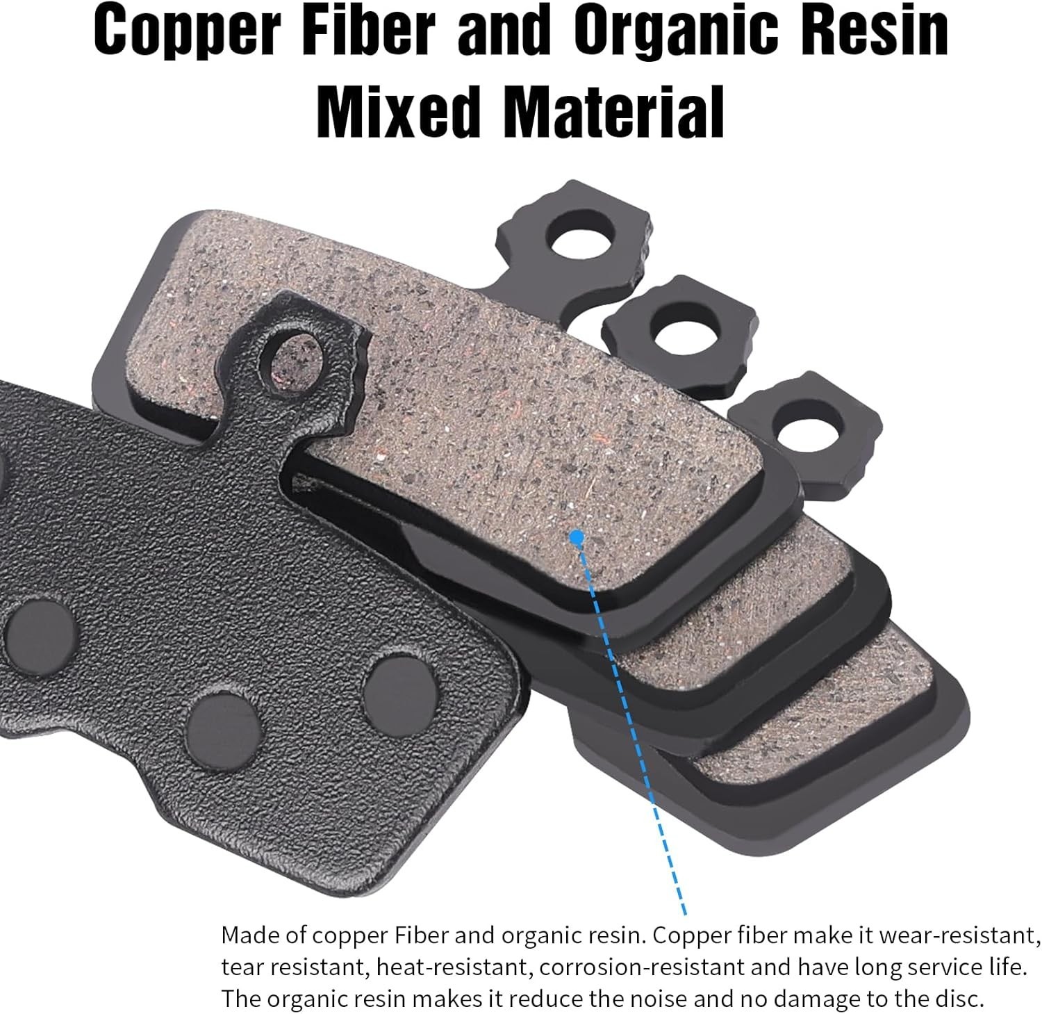 4-Piston MTB Bike Brake Pads Compatible with SRAM Code,Code R,Code RSC and Guide