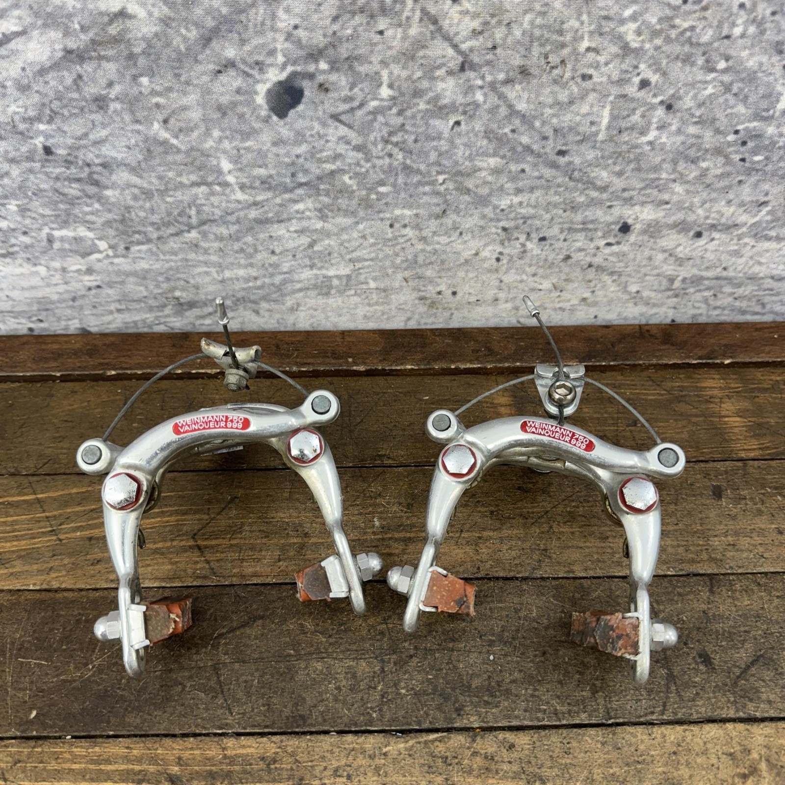 Vintage Weinmann Vainqueur 999 Brakes Set F/R Center Pull Road Bike Switzerland