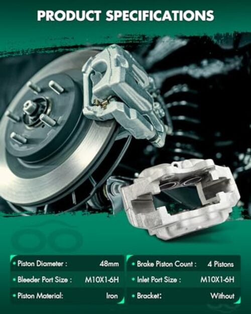 Front Left Brake Caliper Without Bracket 19767 Compatible For Jaguar For