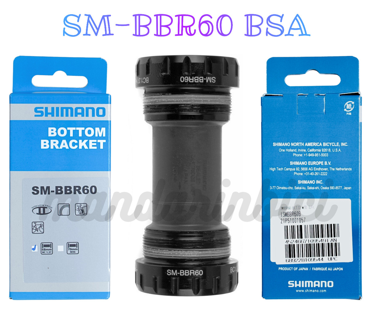 1pc Shimano Ultegra SM-BBR60 BSA Hollowtech II BB 68mm Threaded New