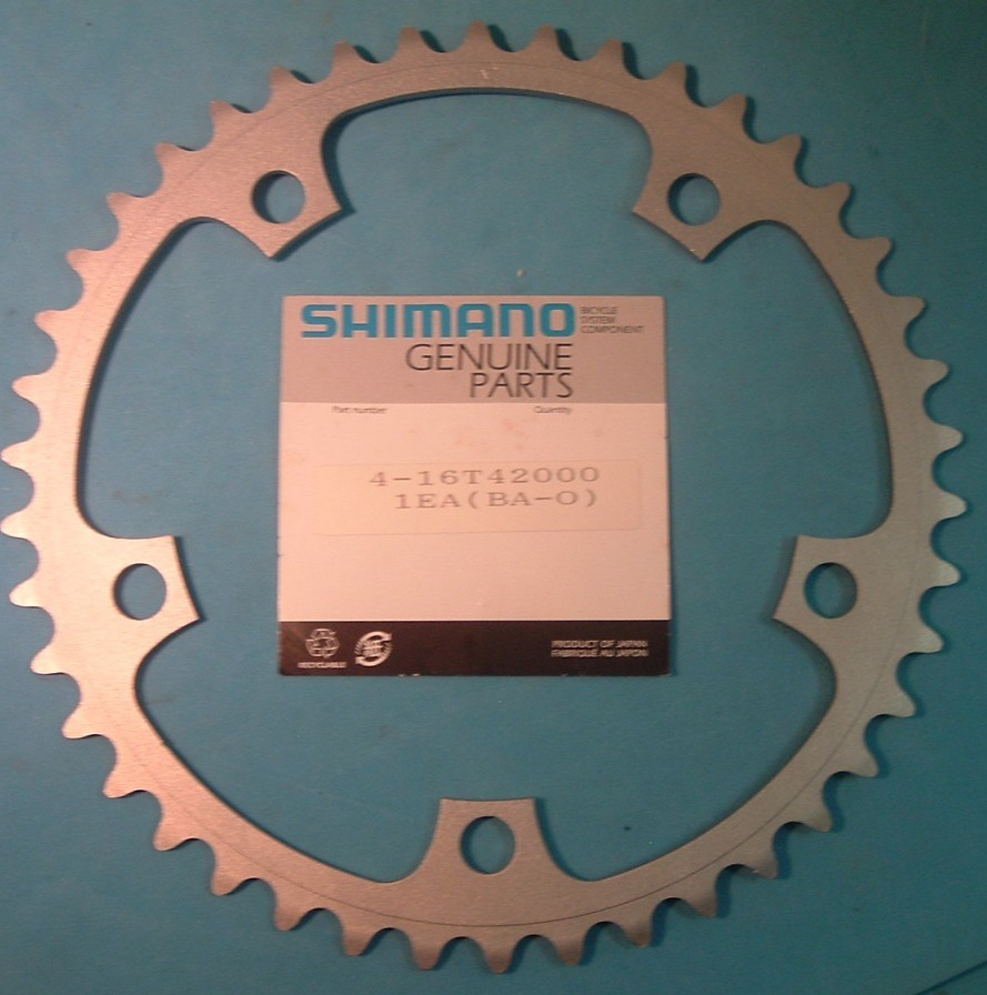 Shimano Ultegra FC-6500 A-42T x130BCD Road Chainring-NEW/NOS 2×9-Spd- Mint-NIB