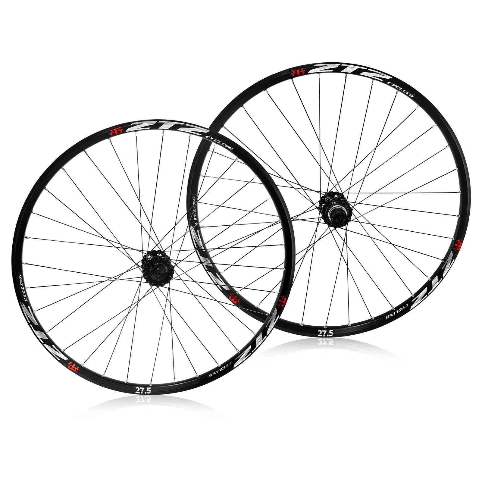 ZTZ 26″/27.5″/29″ Mountain Bike Wheelset，Ultralight Aluminum Alloy Rim 32H Hi…