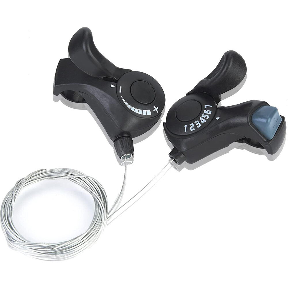 1Pair 3×7 21 Speed MTB Mountain Road Bicycle Shifter Bike Thumb Gear Shift Set