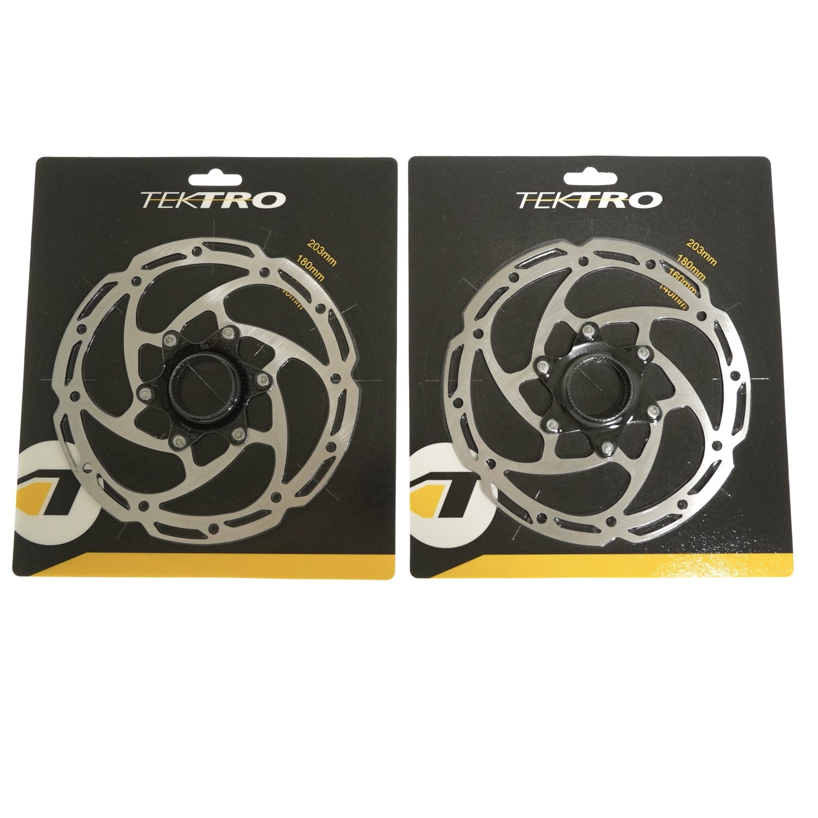 1 or 2 Tektro TR160-45/180-45/203-45 CenterLock Rotor DiscBrake 2.3mm Thickness