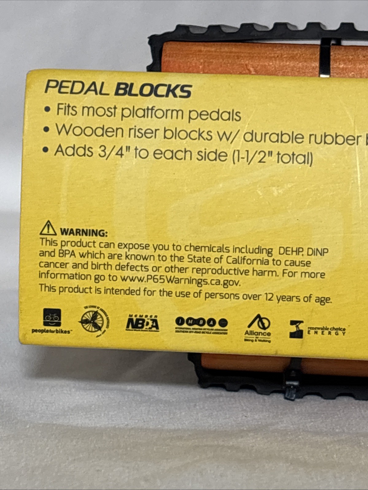 Sunlite Bicycle Pedal Blocks 1.5in for Trikes + Small Riders