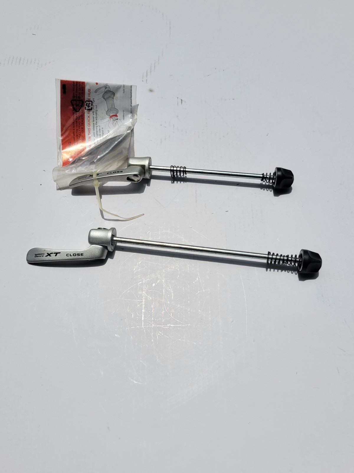 Shimano XT quick release mountain bike skewers 100/135mm
