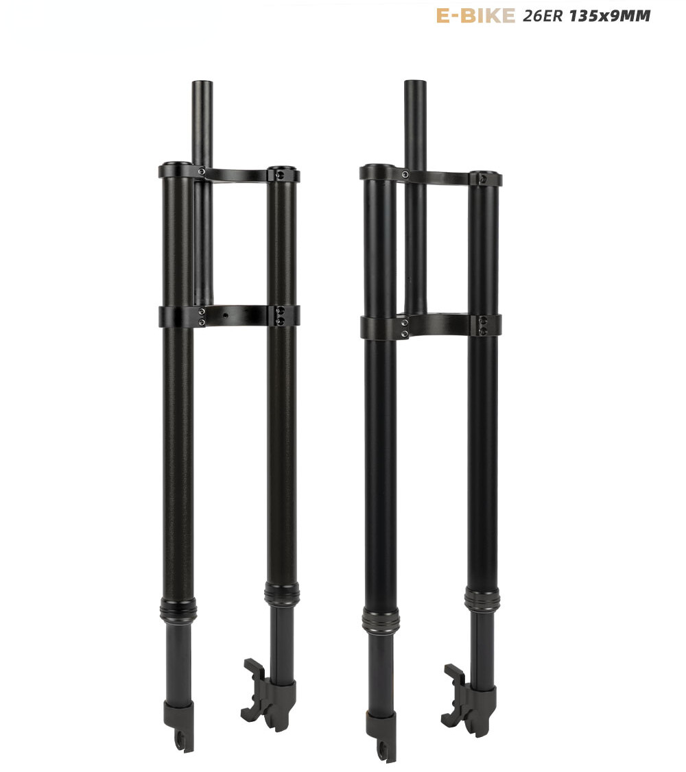 26*4.0 Electric Bike Fat Fork Downhill Bike Mountain Spring Oil Suspension Fork