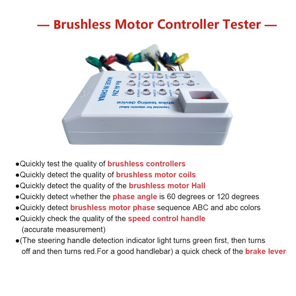 Motor Controller Battery Tester Hall Tester Universal Maintenance Detector