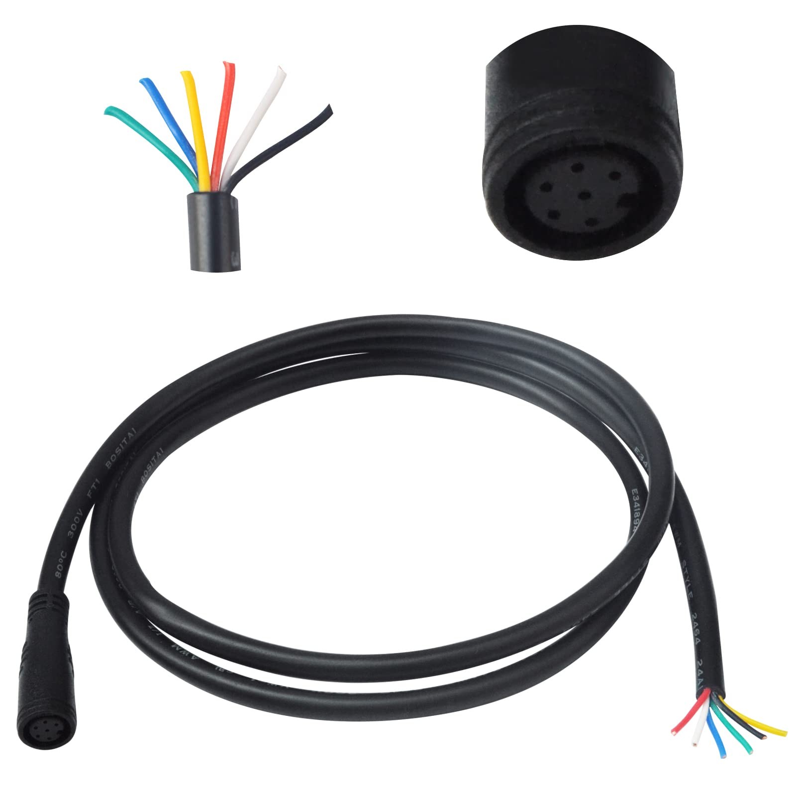 Extension Cable 2Pin/3Pin/4Pin/5Pin/6Pin Waterproof Plug with A Single Connec…