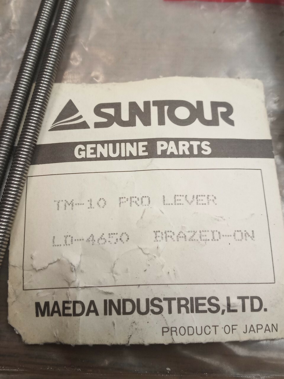 NOS Vintage Suntour SUPERBE PRO Downtube Top Braze On Mount Friction Shifters 