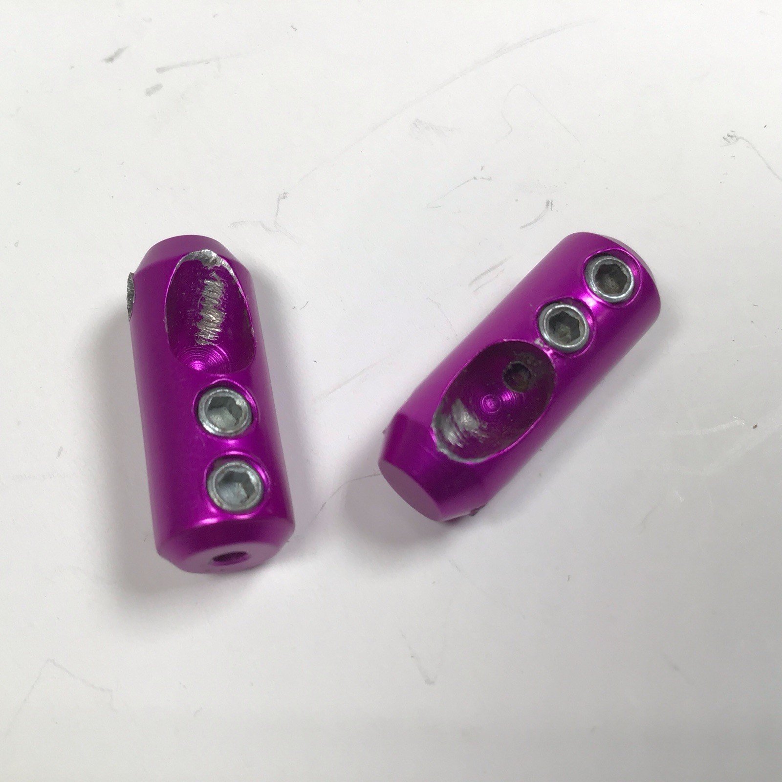 Joe’s Cantilever Brake Cable Hanger Set 3DV Purple Vintage MTB Yeti Grafton Rare