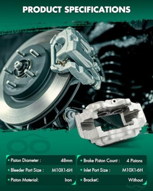 Front Right Brake Caliper Without Bracket 19766 Compatible For Jaguar For
