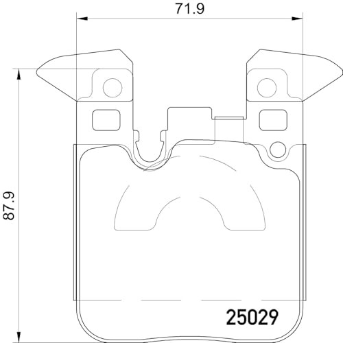 P06087 Low-Met Rear Disc Brake Pad Set BMW/BMW (BRILLIANCE) OE# 34216887576