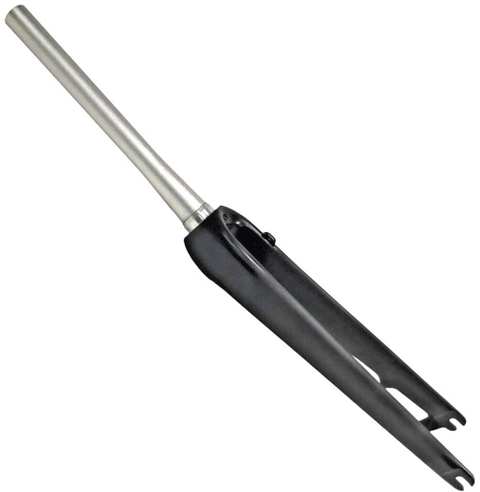 RHR Carbon‑Alloy Gravel Road Fork 700C Tapered Post Mount QR 9×100 Matte Black