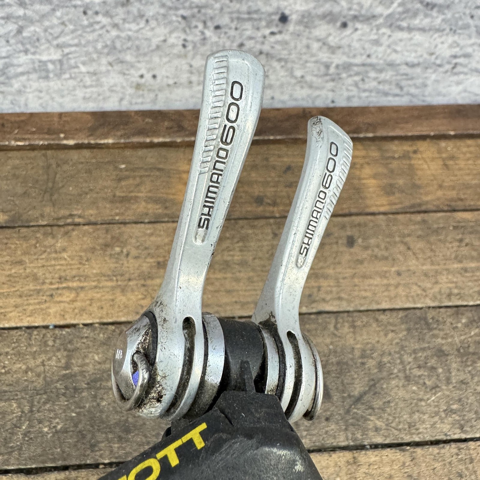 Vintage Scott Aero Bar End Brace Mount Part Shimano 600 Shifter Friction TT Tri