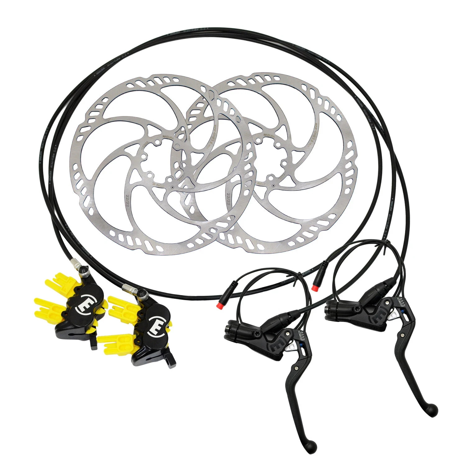Magura MT Sport Piston Hydraulic Disc Brake w/ MT Thirty Lever Front Rear Black