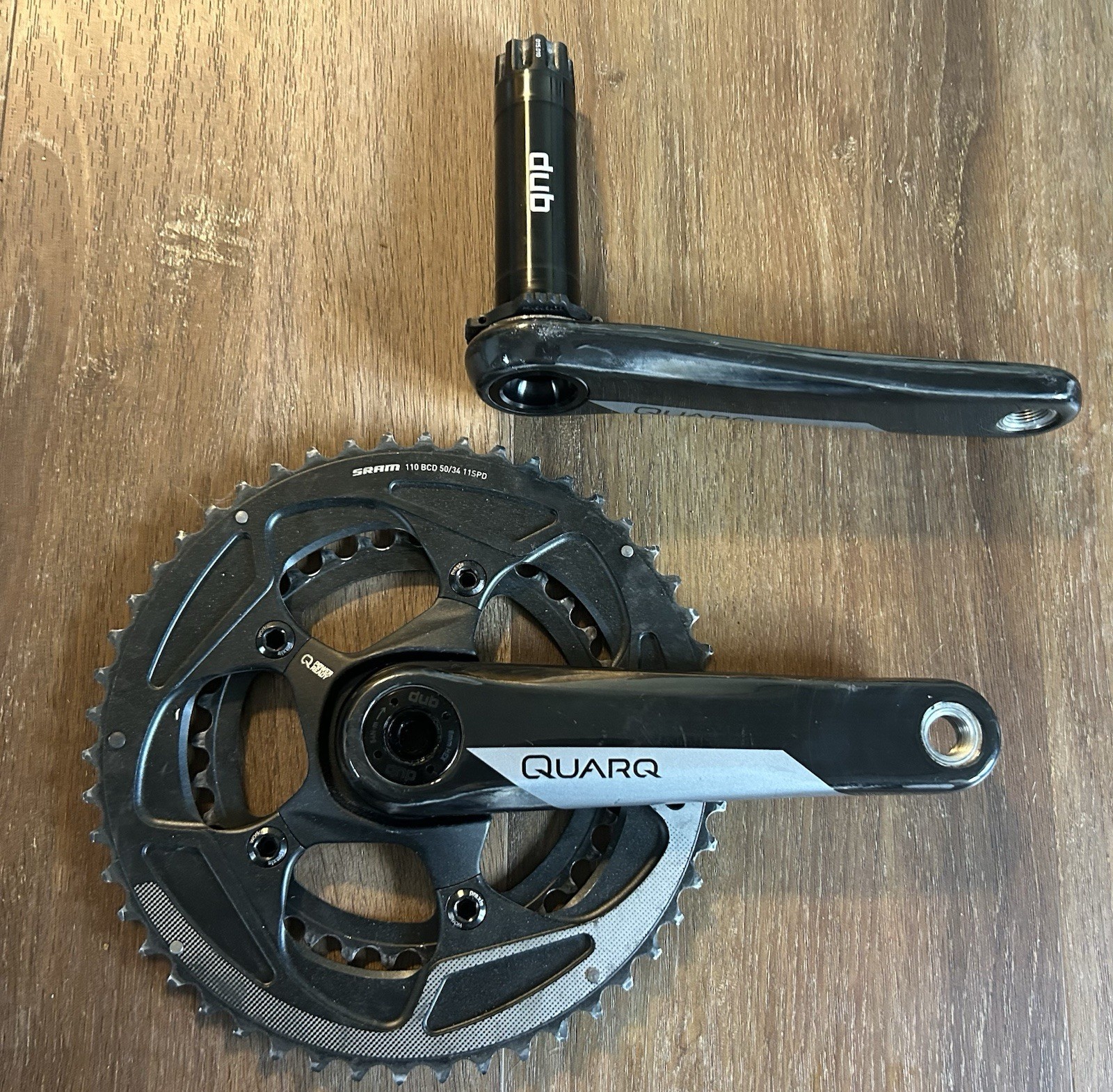SRAM Quarq 167.5mm 8-Bolt Crankset Crank Arms DUB Spindle 50/34 110BCD