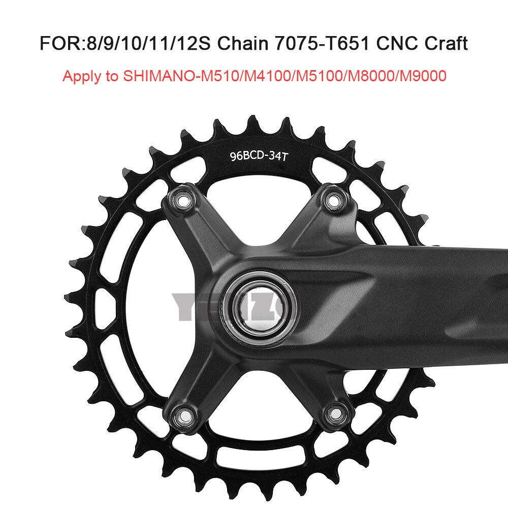 MTB 96bcd CNC Chainring 32T/34T/36T For Shimano FC-M4100 MT510 M5100 M8000 M9000
