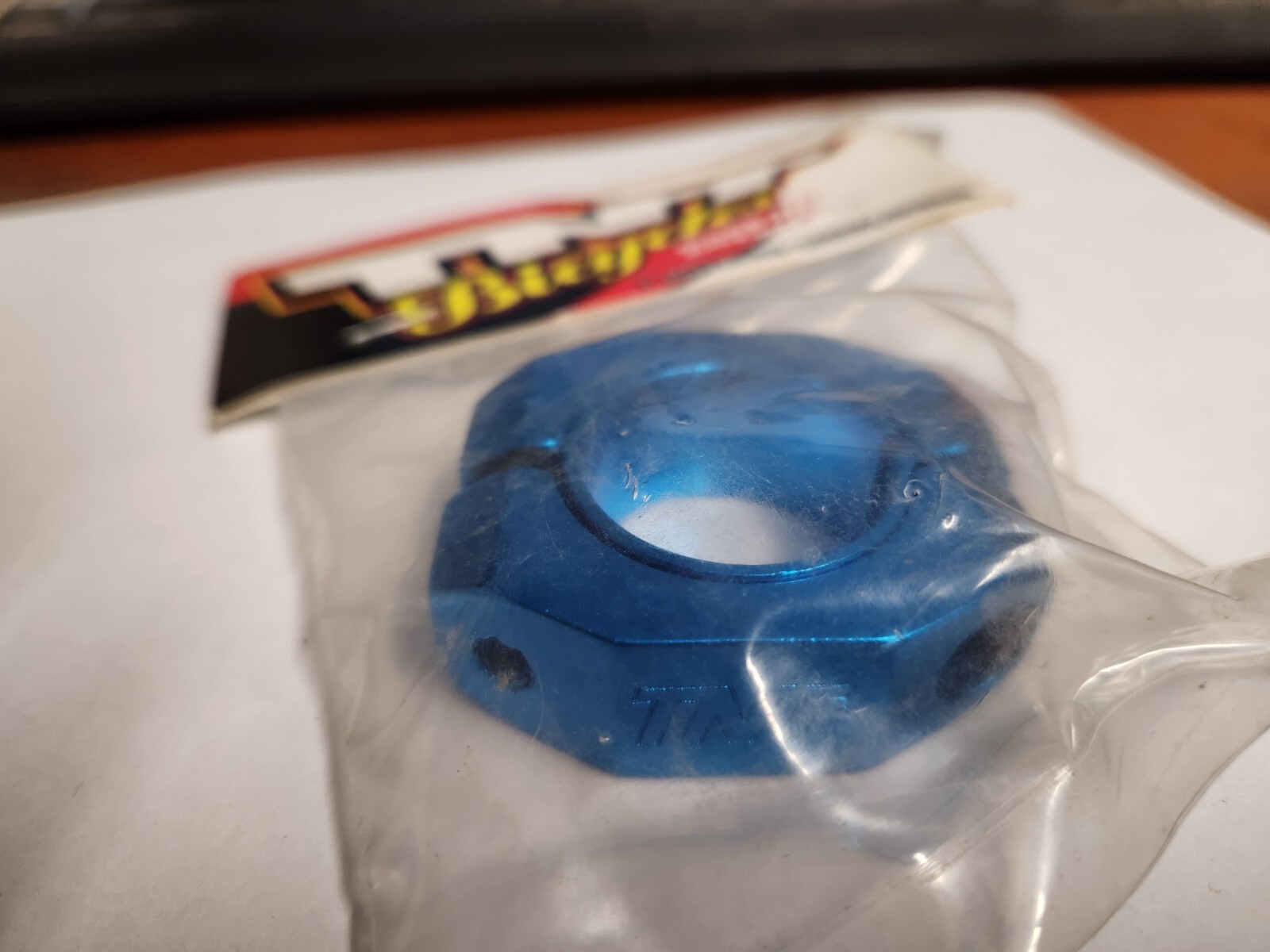 NOS TNT Stamped Seat Post Clamp 1 1/8″ – 1 1/4″ Old School BMX 28.6 31.8 BLUE