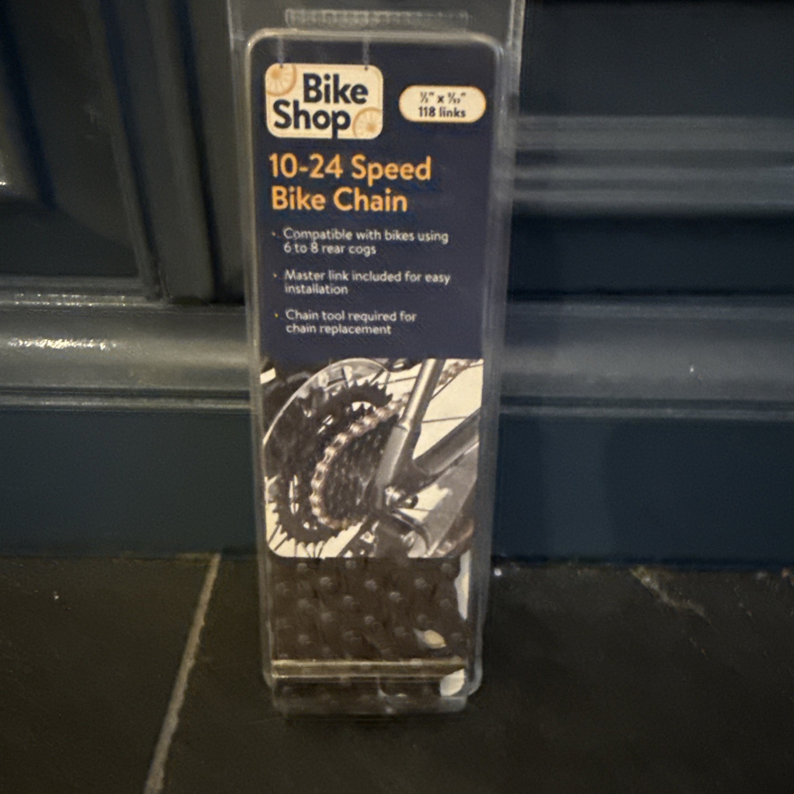 Bike Shop 10-24 Speed Bike Chain 1/2”x3/32” 118 Links
