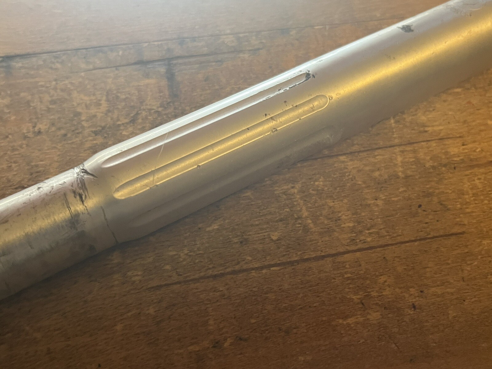 Vintage Strong Seat Post +Clamp 25.0 Insertion Diameter 9.5” Length 70s 80s Ross