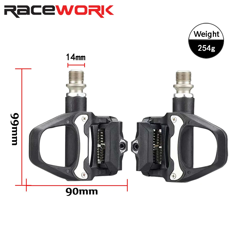 RACEWORK Road Bike Pedal Bearing Self-Locking Pedal For SHIMANO SPD SL System Bi