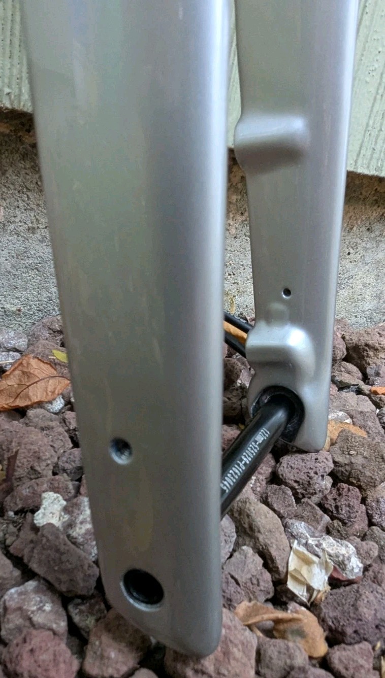 2024 Trek Domane SL/SLR Disc Fork Lunar Silver Carbon Thru Axle Internal Routing