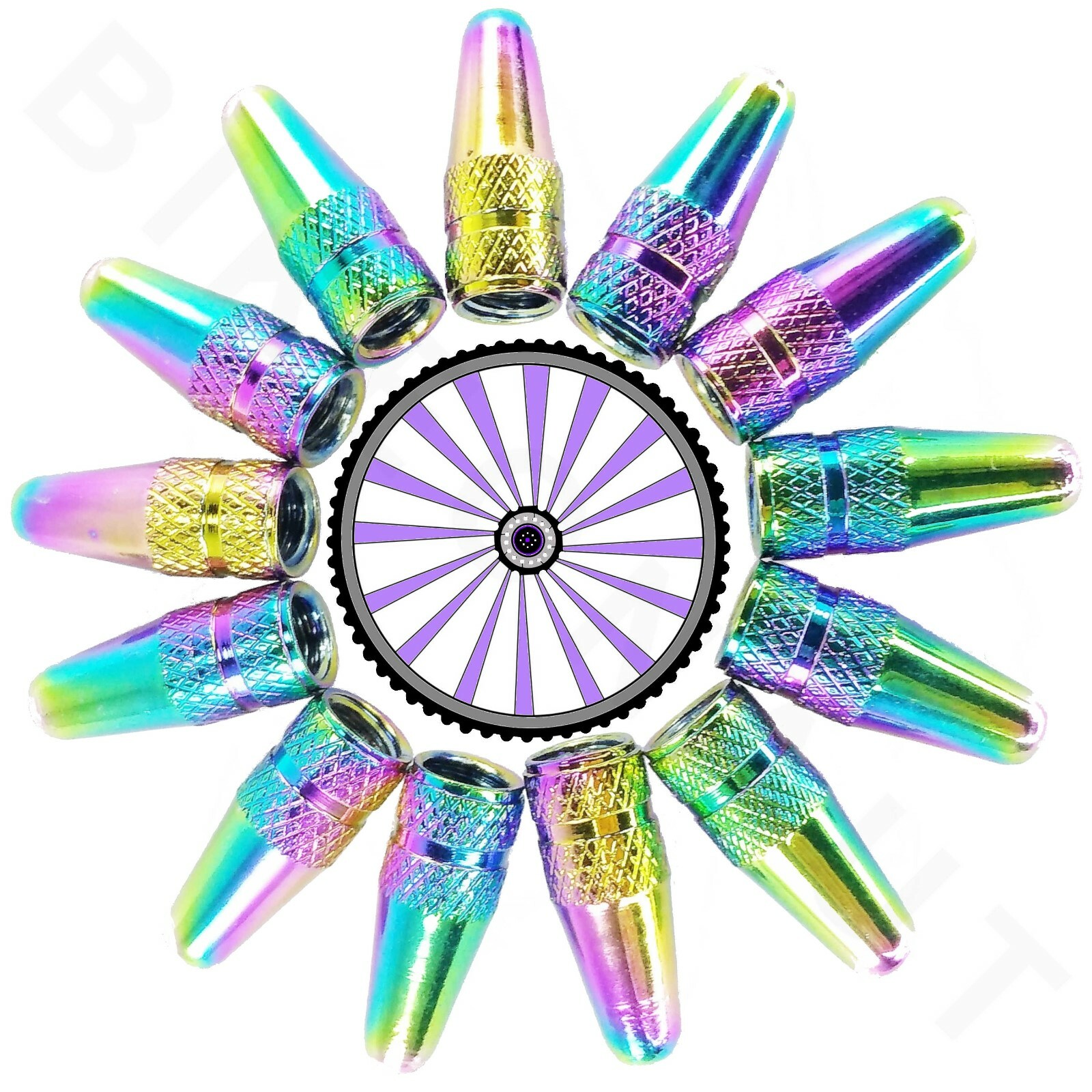 Presta Valve Caps Bicycle Bikes Multicolor Pearl Multi Quantity *U.S.A. Seller*