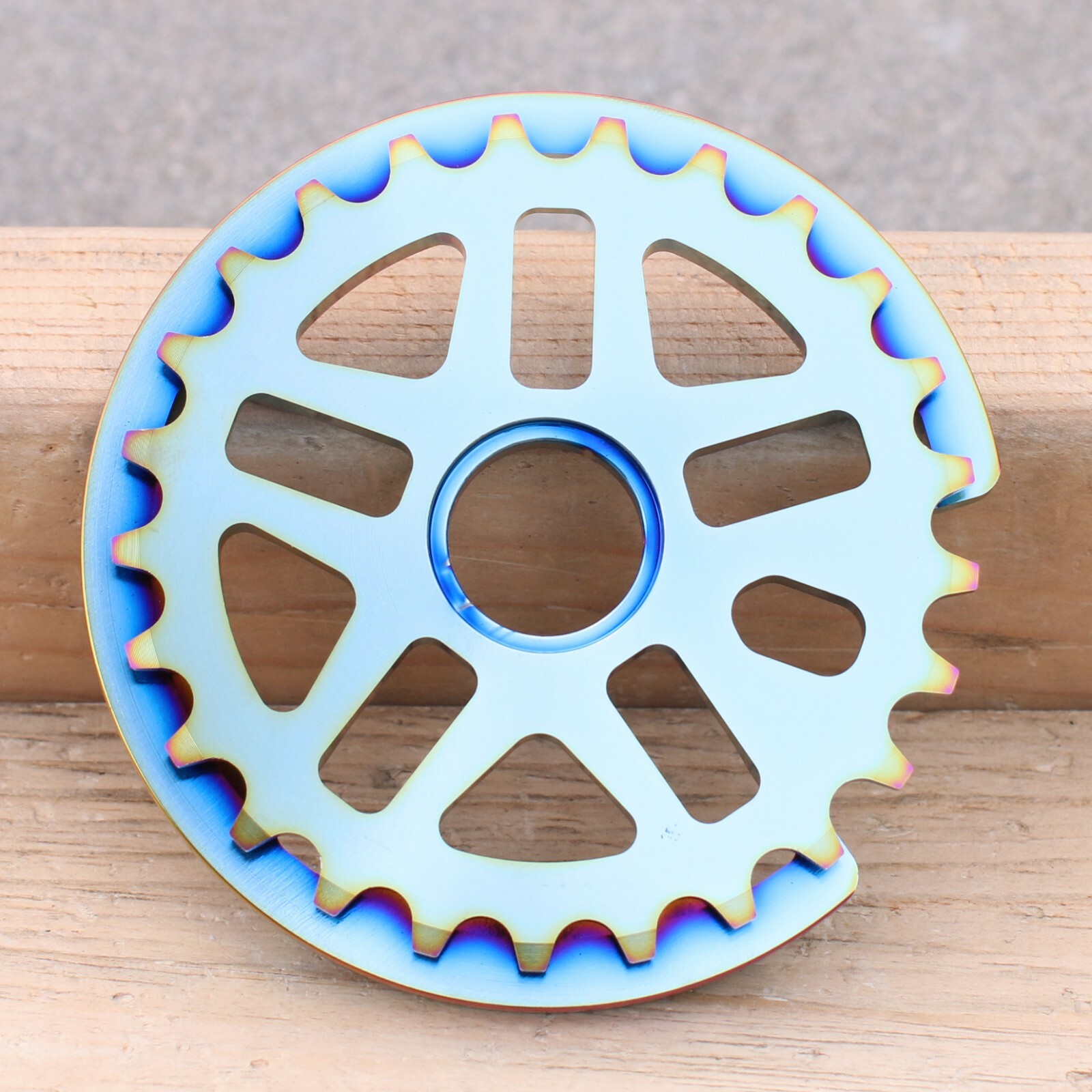 ECLAT BMX BIKE ABYSS GUARD BICYCLE SPROCKET SATIN OIL SLICK