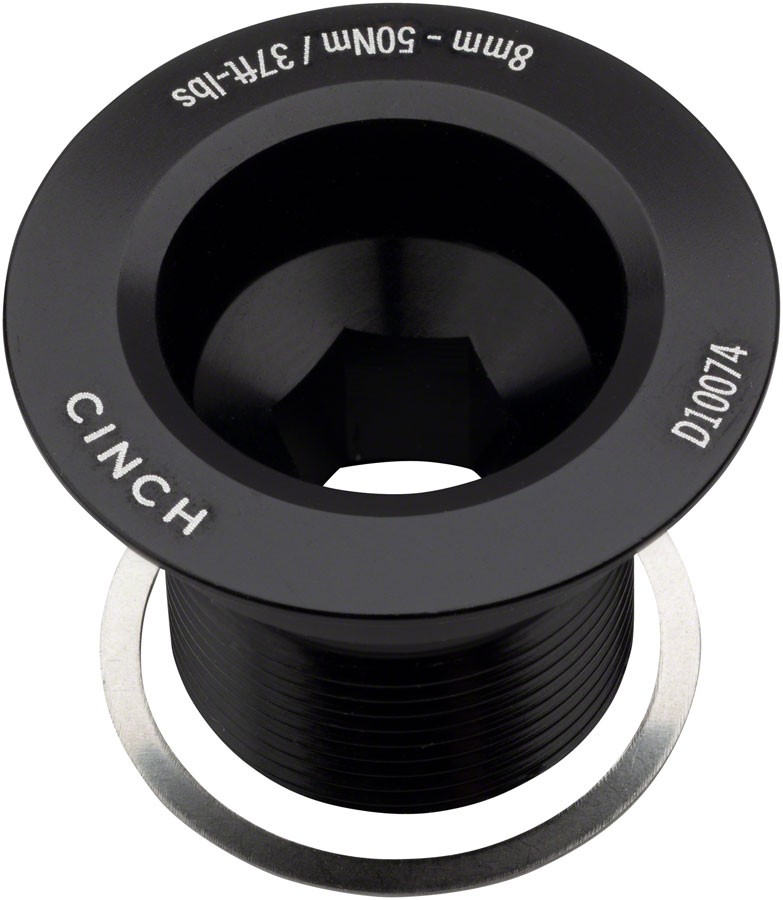 RaceFace CINCH Crank Bolt with Washer – NDS, M18, Gloss Black