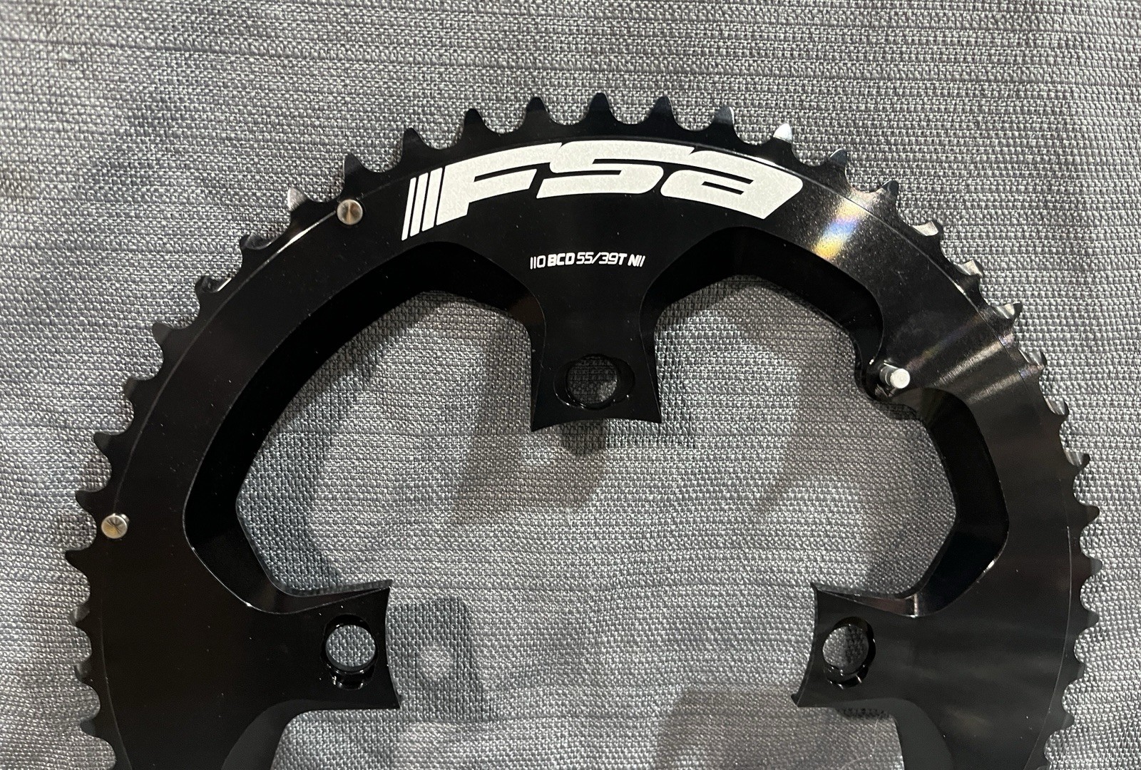 NOS FSA WA270-55T WB074-39T 55/39T Chainring Set 110mm ABS 4-Bolt K-Force SL-K