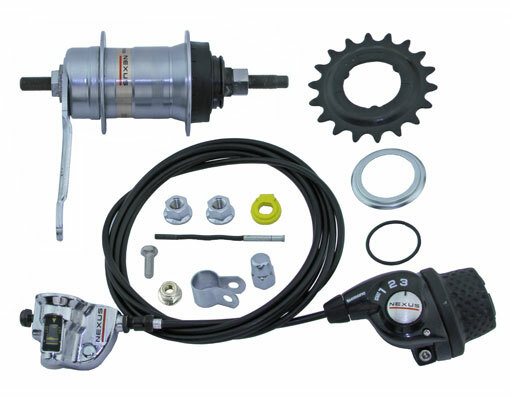 ORIGINAL! 3 SPEED HUB COASTER SHIMANO SG-3C41 36H SILVER.