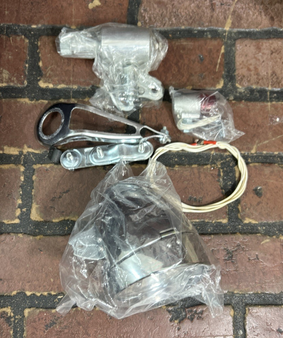 Vintage Generator Head Light Set Bicycle 70’s RARE NOS