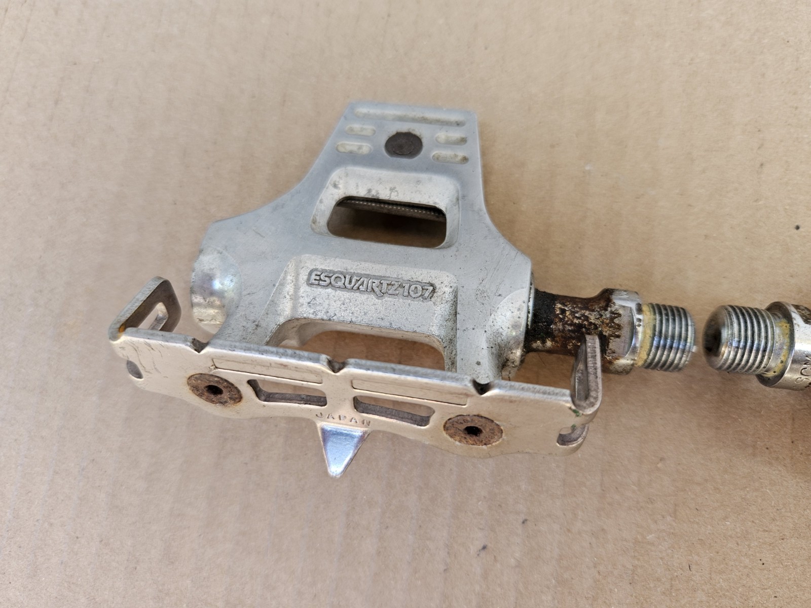 Vintage MKS Esquartz 107 Road Bike Platform Pedals Left Right Set 9/16″ Japan