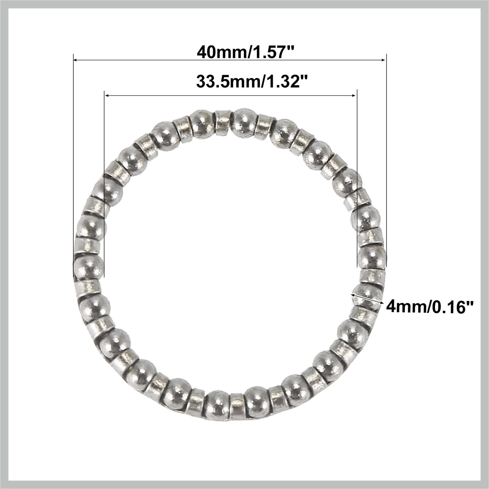 4 Pcs 4mm x 22 Ball Bearings Cages Crank Wheel Bearing Bicycle Retainer Kit