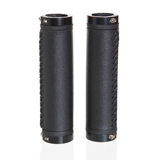 1Pair Bicycle Leather Handlebar Grips Vintage MTB Mountain Bike Handlebar Cover