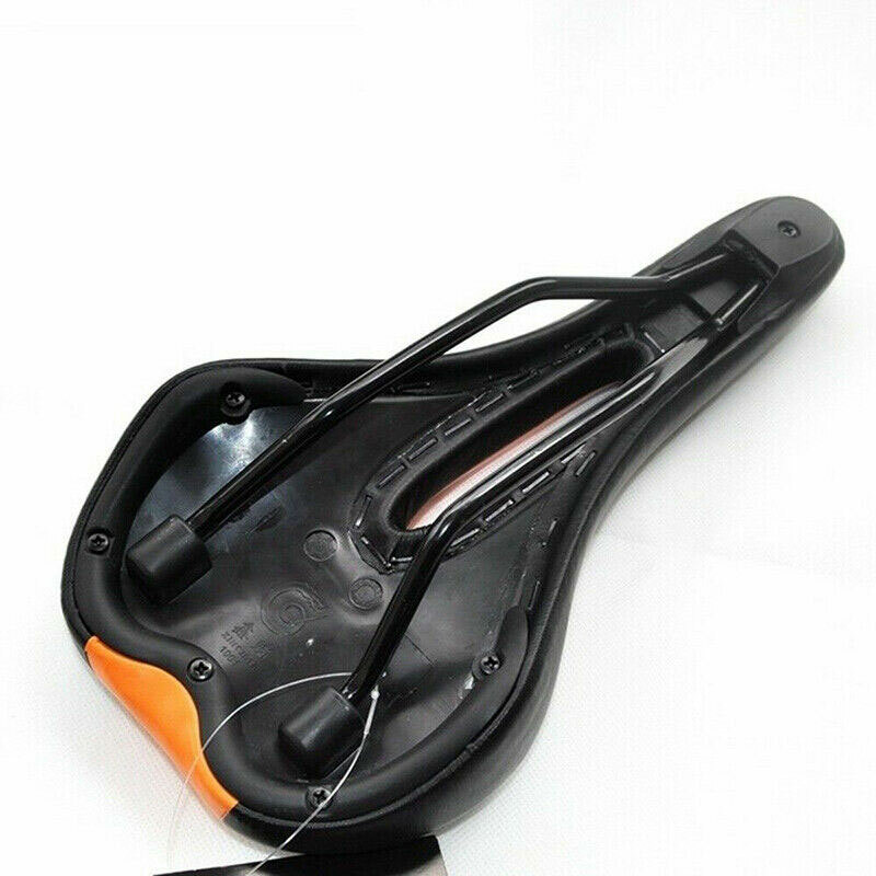 Bicycle Bike Saddle Hollow Soft Comfort MTB Saddle Seat Orange Road Cushion Pad