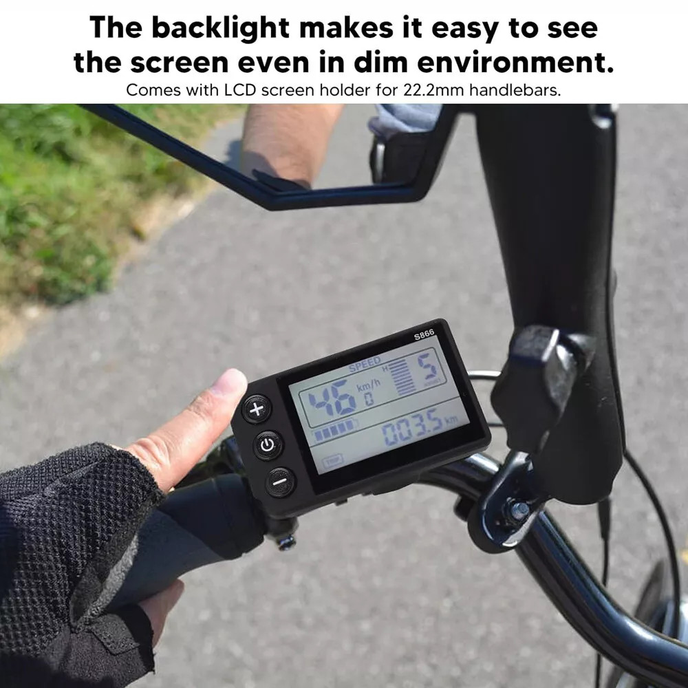 For E-Bike LCD Display 24V/36V/48V Display E-Bicycle MTB Part Electric Bike 2024