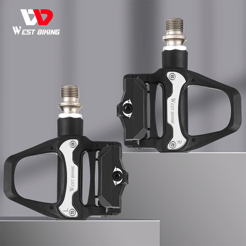 WEST BIKING Bike Flat/SPD Self-locking Pedals Cycling Cleat Sealed Bearing Pedal