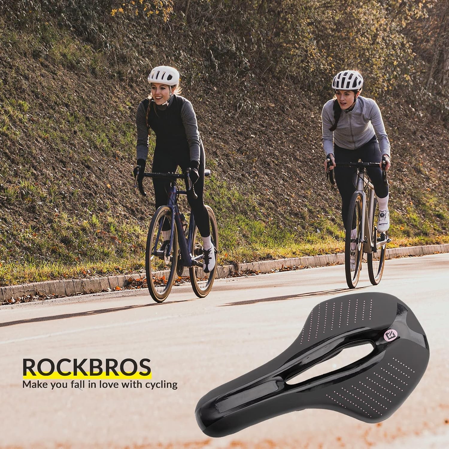 ROCKBROS Bicycle Saddle Ergonomic Comfort Bike Seat Shock Absorbing Breathable