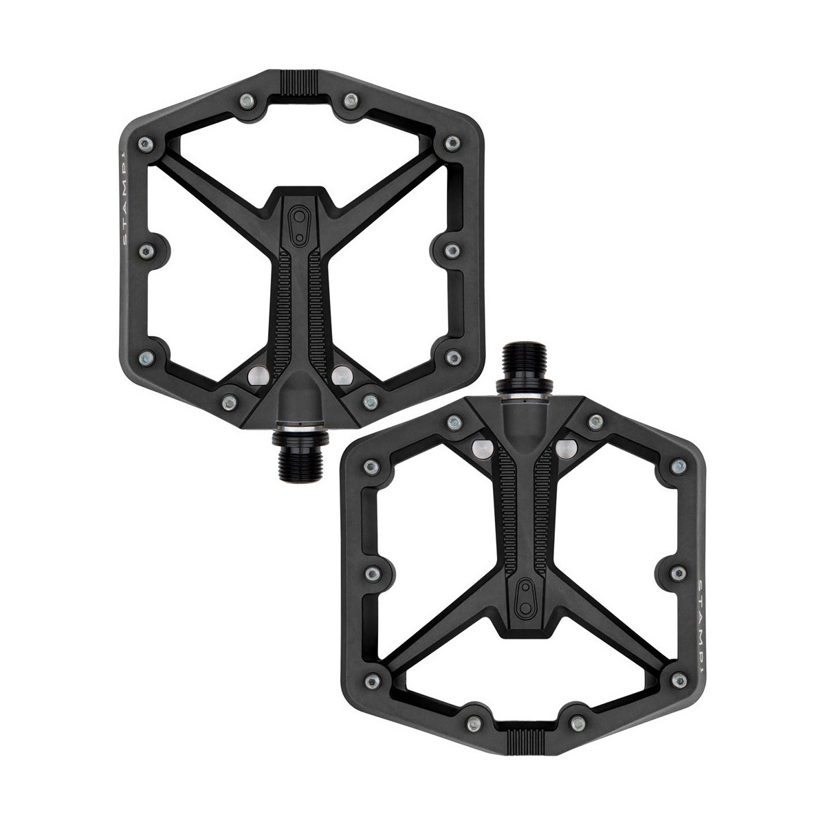 Pair Of Stamp 1 Gen2 Large Black CB16809 Crank Brothers Flat Bike Pedals