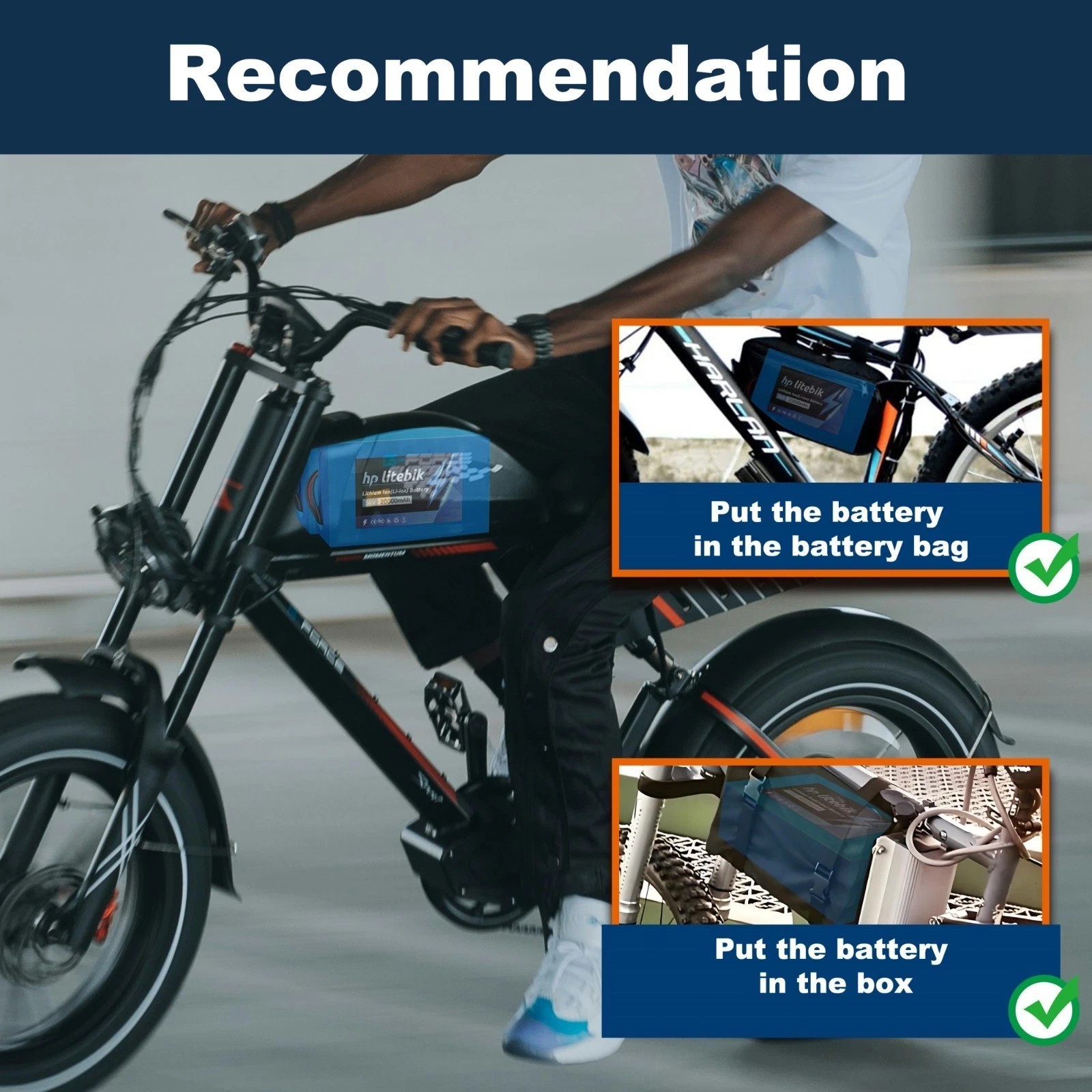 36V eBike battery Lithium 10Ah/14Ah/20Ah Electric bicycle 100W-1000W Motors BMS