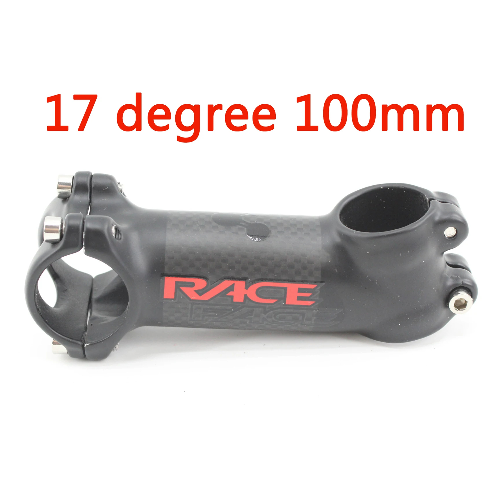 Mountain Road Bike Carbon Fibre Stem 6 17 Angle Degrees 31.8*60-120mm Matt