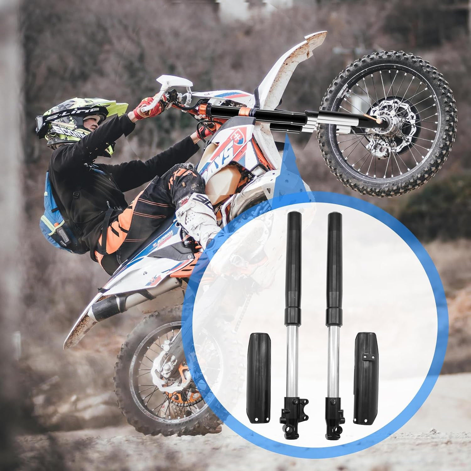 Front End Inverted Forks 45/48Mm 630Mm Pit Bike Forks Hydraulic Upside down Shoc