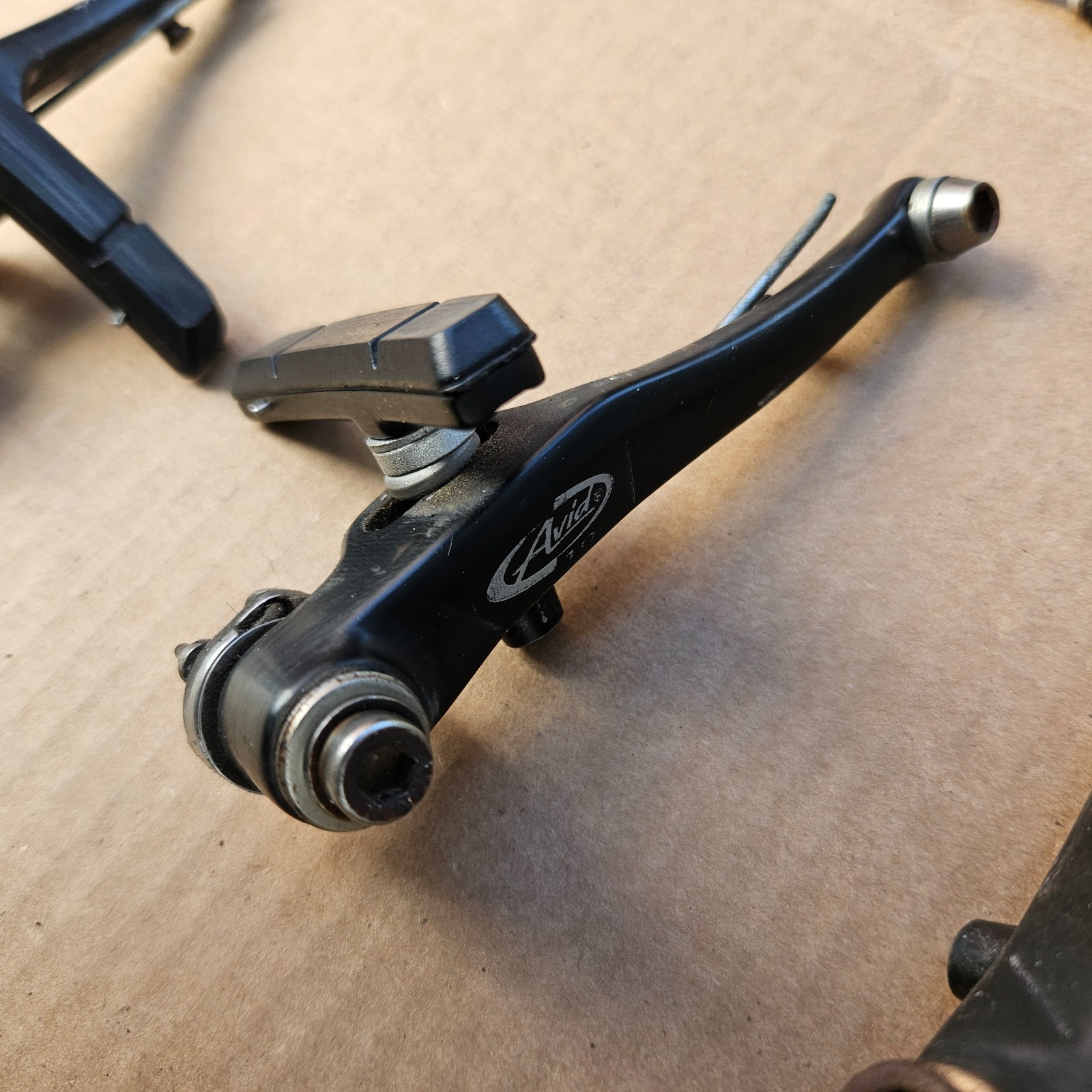 Vintage 90s Avid 10 Mountain Bike V Brakes Linear Pull Black Front + Rear Set