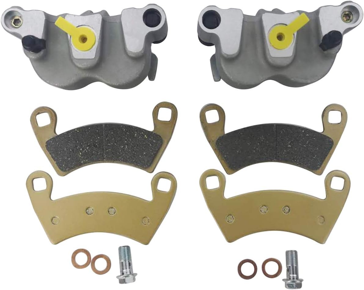 Front Left Right Brake Caliper Set with Pads without Mounting Bracket for