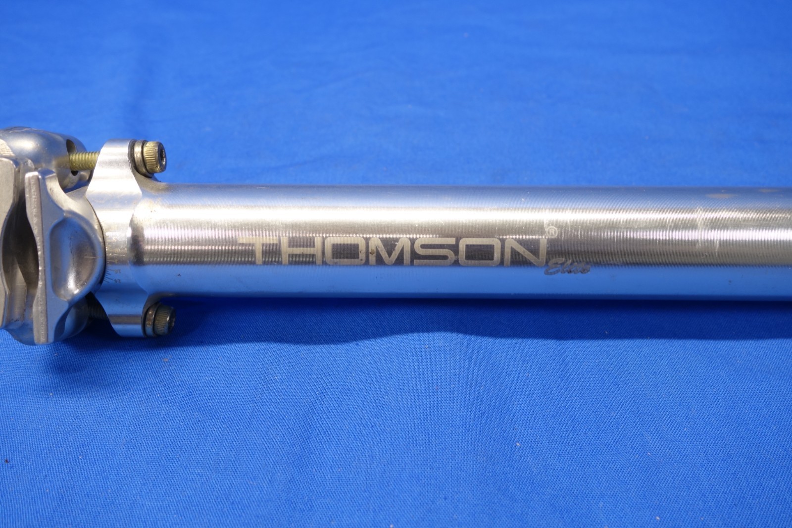Thomson Elite Silver Aluminum Seatpost: 30.9mm Diameter x 367mm Length