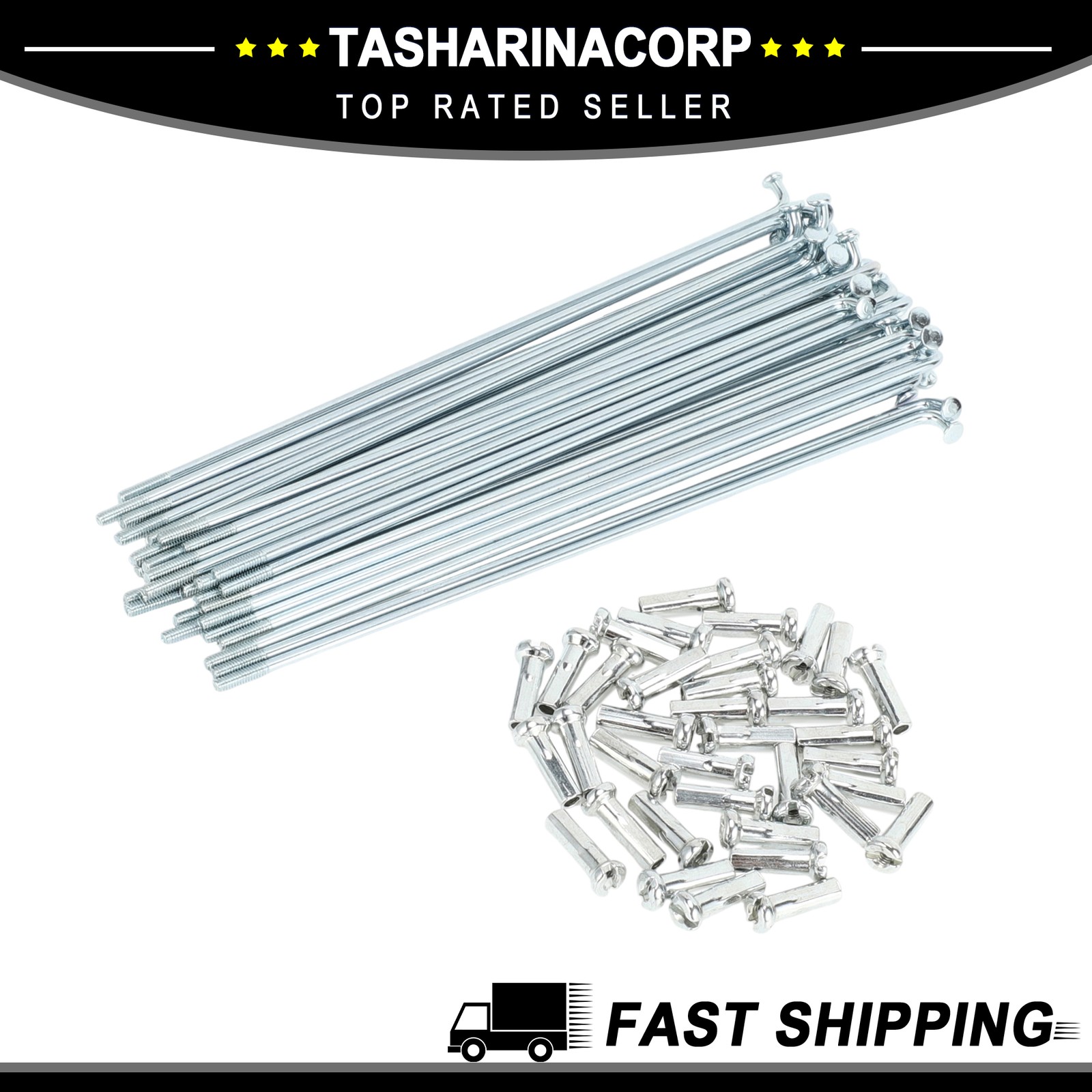 1Set 14G 135mm Length Bicycle Spokes Nipple Carbon Steel Galvanized Universal