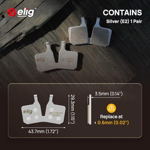 Bike Disc Brake Pads for Magura 4-Piston MT5, MT5 Pro, MT Silver (E2) 1 Pair